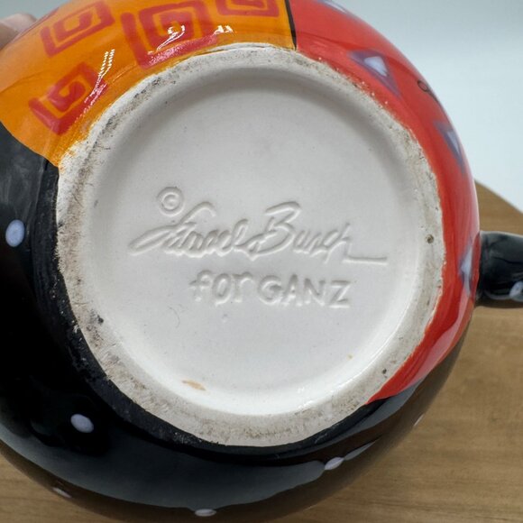 Laurel Burch large Cat Soup coffee Mug Ganz Ceramic,Coffee Soup Cup Mug Oversize - Picture 3 of 7